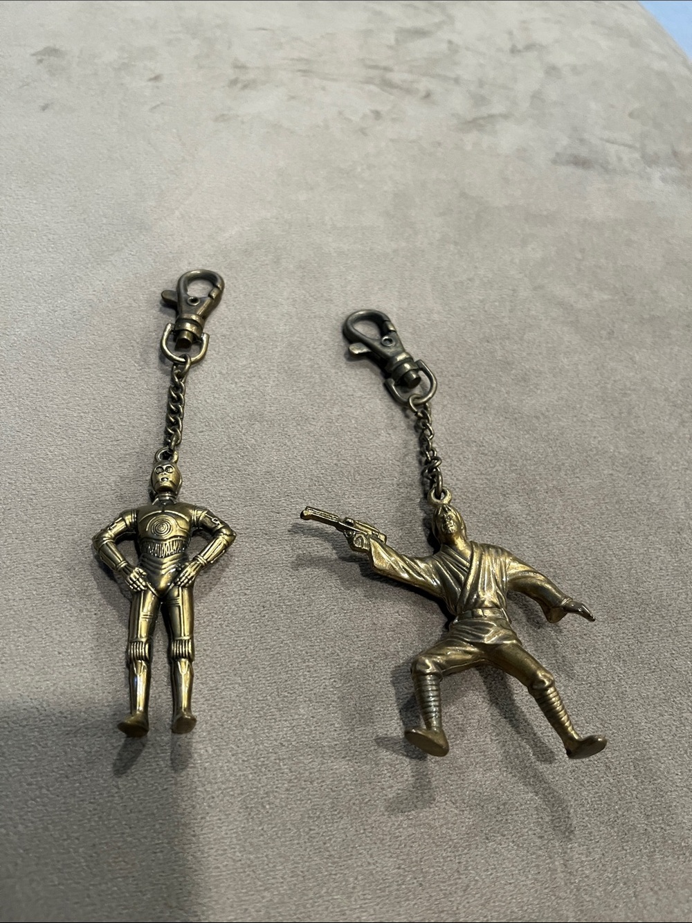Vintage Luke Skywalker / C-3PO 1995/1996 LFL die cast Key Chain